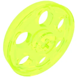 Technic Wedge Belt Wheel [aka Pulley] / Trans-Neon Green