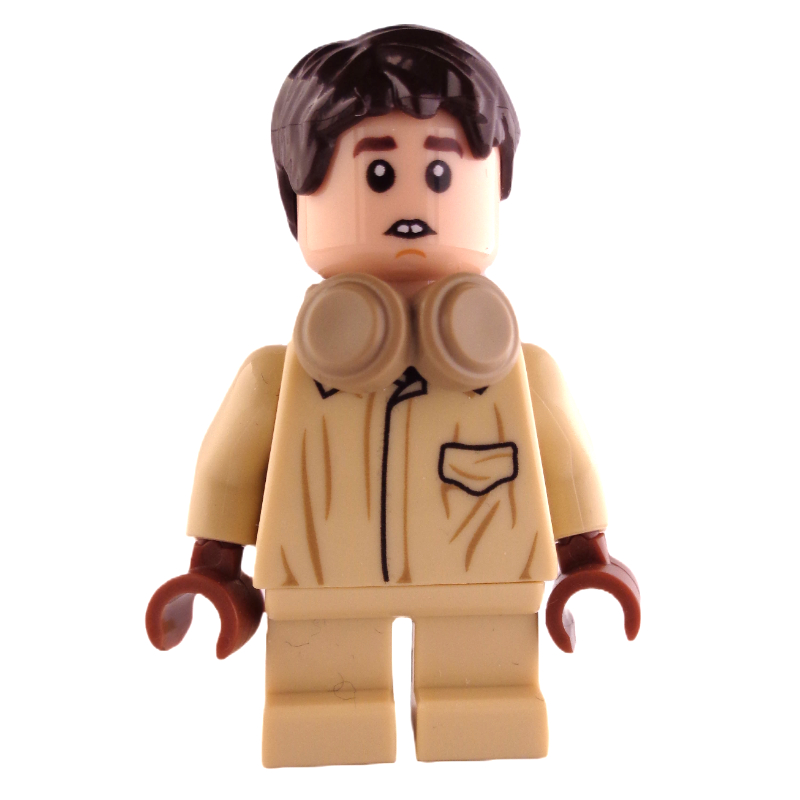 Lego Neville Longbottom, Tan Shirt, Headphones, Short Legs