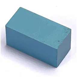 Modulex Tile 1 x 2 without Internal Support / Modulex Medium Blue