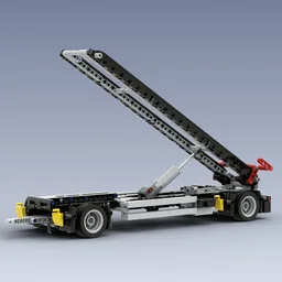 Tipping trailer for containers