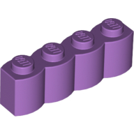 Lego Brick Special 1 x 4 Palisade [aka Log] / Medium Lavender