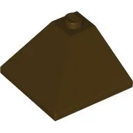Brick Sloped 33° 3 x 3 Double Convex / Dark Brown