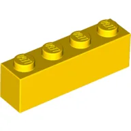 Brick 1 x 4 / Yellow