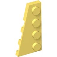 Wedge Plate 4 x 2 Left / Bright Light Yellow
