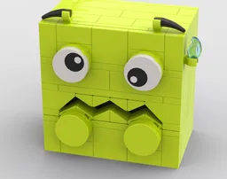 Scared 2x2 brick
