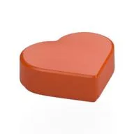 Tile 1 x 1 Heart / Reddish Orange
