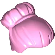 Hair Large High Bun / Bright Pink
