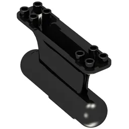 Boat, Keel Weighted 8 x 2 x 4 / Black