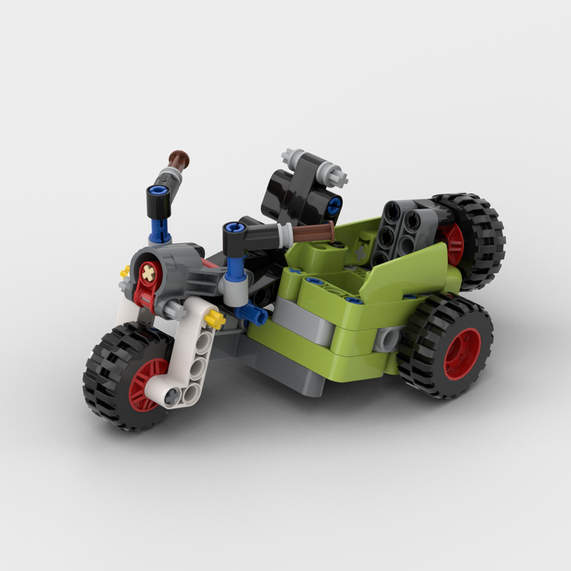 Lego Fat Tire Chopper With Sidecar (42102 Mini Claas Xerion c-model)