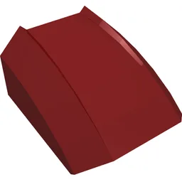 Brick Curved 2 x 2 with Lip, No Studs / Dark Red