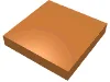 Tile 2 x 2 with Groove / Medium Nougat