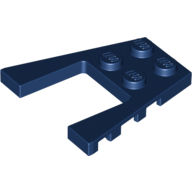 Lego Wedge Plate 4 x 4 with 2 x 2 Cutout / Dark Blue