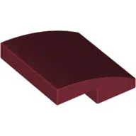 Brick Curved 2 x 2 x 2/3 / Dark Red