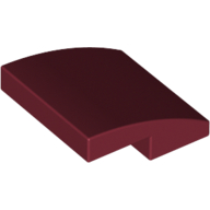 Lego Brick Curved 2 x 2 x 2/3 / Dark Red
