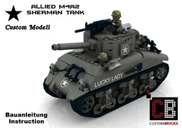 Custom WW2 M4A2 Sherman Tank
