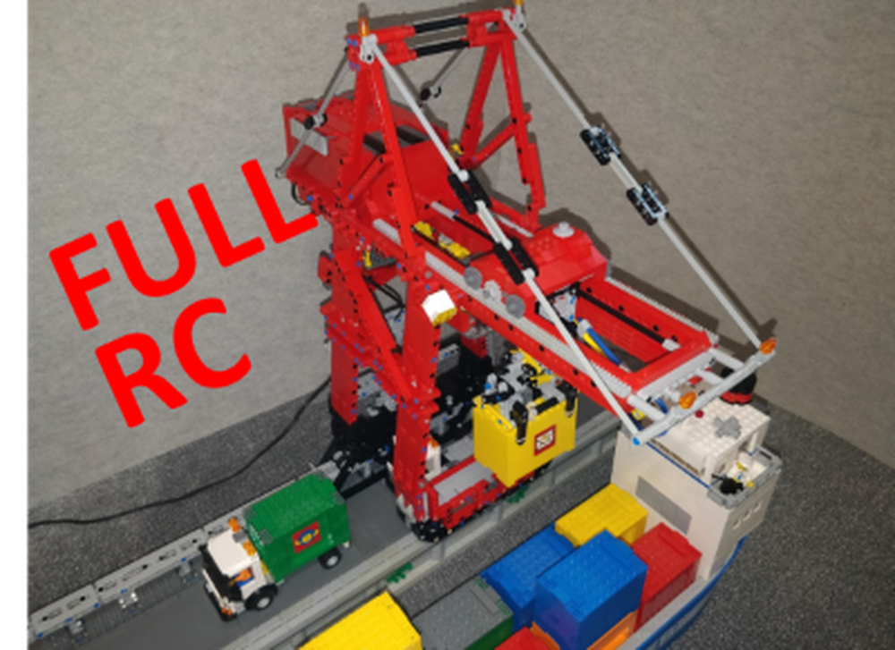 Lego Full RC Container Crane