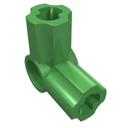 Technic Axle and Pin Connector Angled #6 - 90° / Bright Green