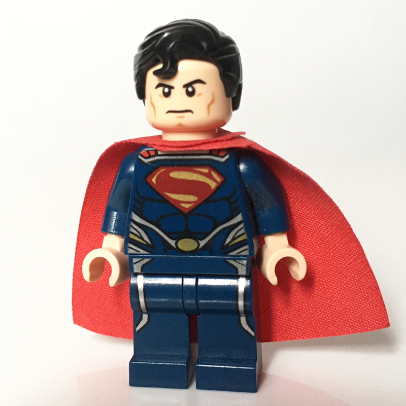 Lego Superman in Dark Blue Outfit (Man of Steel)