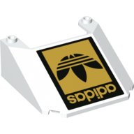 Lego Windscreen 6 x 6 x 2 with Black/Gold 'adidas' and Logo print
