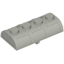 Treasure Chest Lid [Thin Hinge] / Light Gray