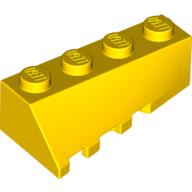 Lego Brick Wedged, Sloped 45° 4 x 2 Right / Yellow