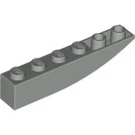 Brick Curved Inverted 6 x 1 / Light Gray
