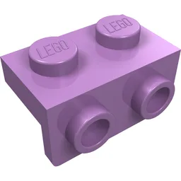 Bracket 1 x 2 - 1 x 2 / Medium Lavender