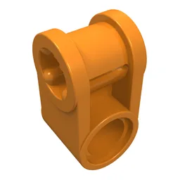 Technic Axle and Pin Connector Perpendicular / Orange