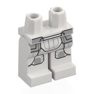 Lego Hips and White Legs with AT-RT Driver Armor print / White