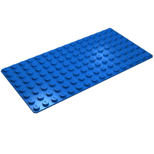 Lego Baseplate 8 x 16 / Blue