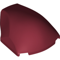 Lego Large Figure Face 4 x 5 x 1 2/3 [PLAIN] / Dark Red