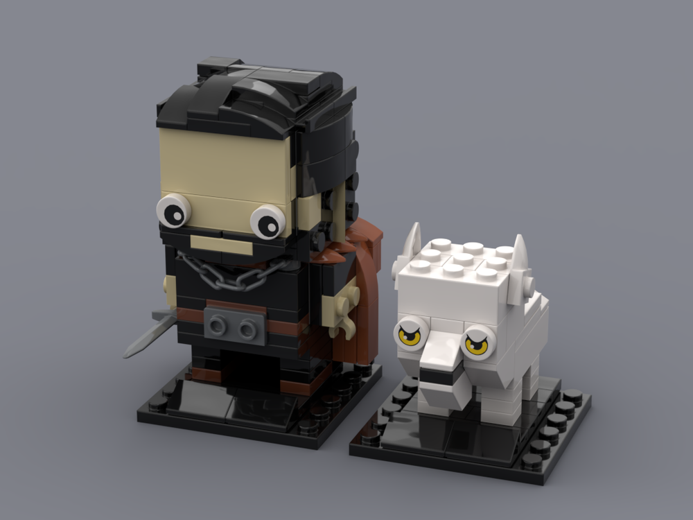 Lego Game of Thrones - Brickheadz - Jon Snow with Ghost