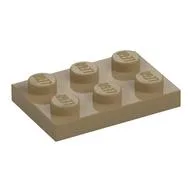 Plate 2 x 3 / Dark Tan