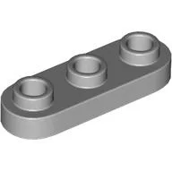 Plate Special 1 x 3 Rounded with 3 Open Studs / Light Bluish Gray