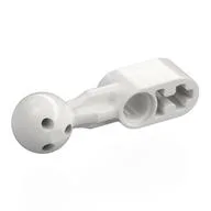 Technic Beam 1 x 2 with Ball Joint Holes in Ball / White