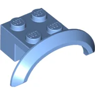 Wheel Arch, Mudguard 4 x 2 1/2 x 1 / Medium Blue