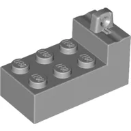 Hinge Brick 2 x 4 Locking with 1 Finger on Top at One End / Light Bluish Gray