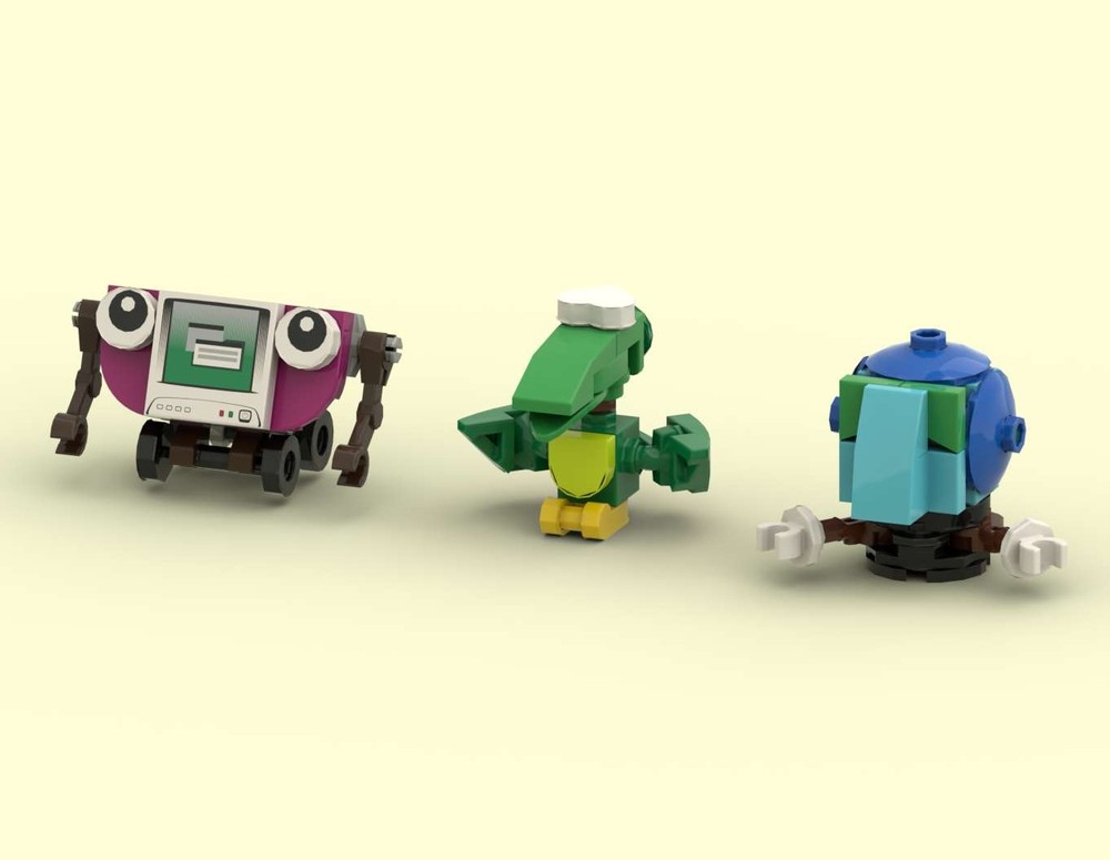Lego Pterri, Globey, Magic Screen - Pee Wee's Playhouse