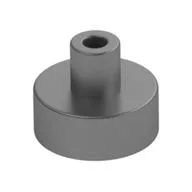 Tile Special Round 1 x 1 with Hollow Bar / Metallic Silver