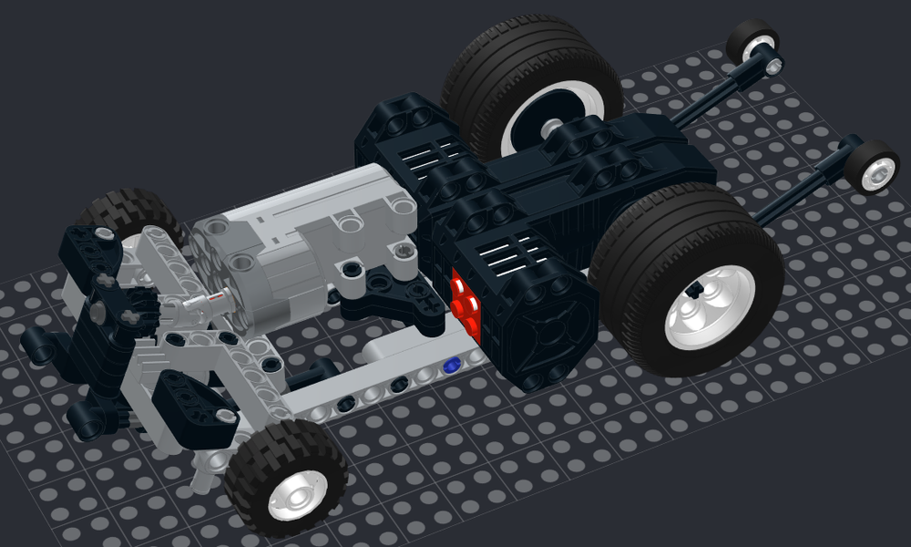 Lego Drag Racer Chassis powered