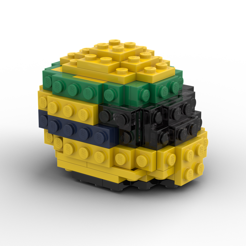 Lego Mini F1 Helmet Series – Ayrton Senna