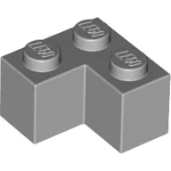Brick 2 x 2 Corner / Light Bluish Gray