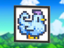 Blue Chicken Mosaic (From Stardew Valley)