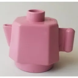Duplo Teapot / Coffeepot, Round Base / Duplo Pink
