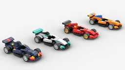 Small F1 Cars (McLaren, Ferrari, Mercedes, Red Bull)