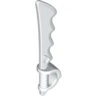 Weapon Sword / Cutlass Serrated with Skull Hand Guard / White