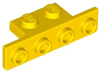 Bracket 1 x 2 - 1 x 4 [Rounded Corners at Bottom, Square Corners at Top]