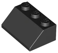 Brick Sloped 45° 2 x 3 / Black