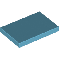 Lego Tile 2 x 3 / Medium Azure
