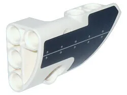 Technic, Panel Fairing # 2 Small Smooth Short, Side B with Black Panel with Rivets Pattern (Sticker) - Set 42025